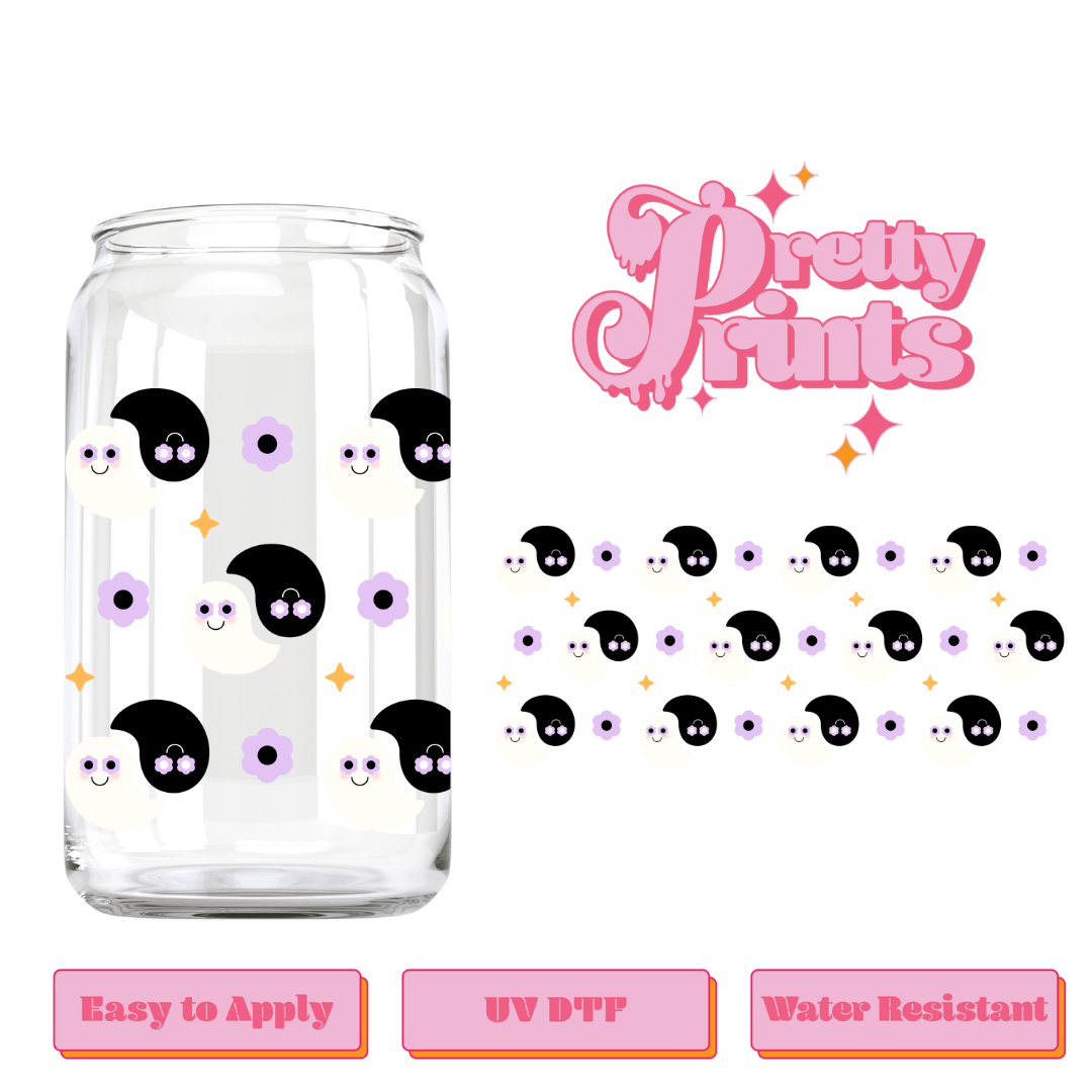 Uvdtf Yin Yang ghosties (purple)