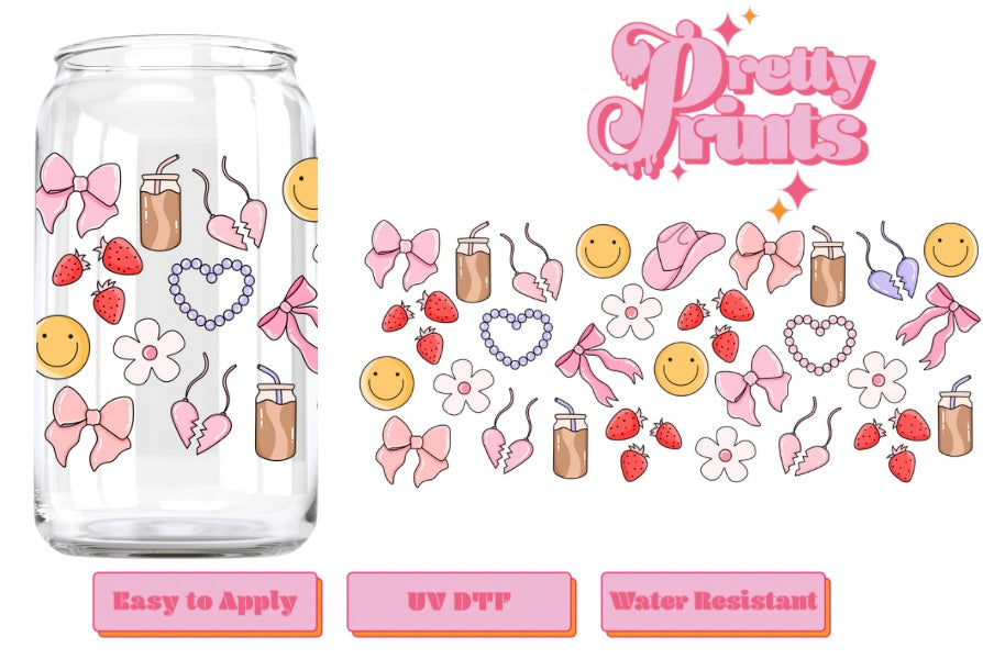 UVDTF Coffee and pink things