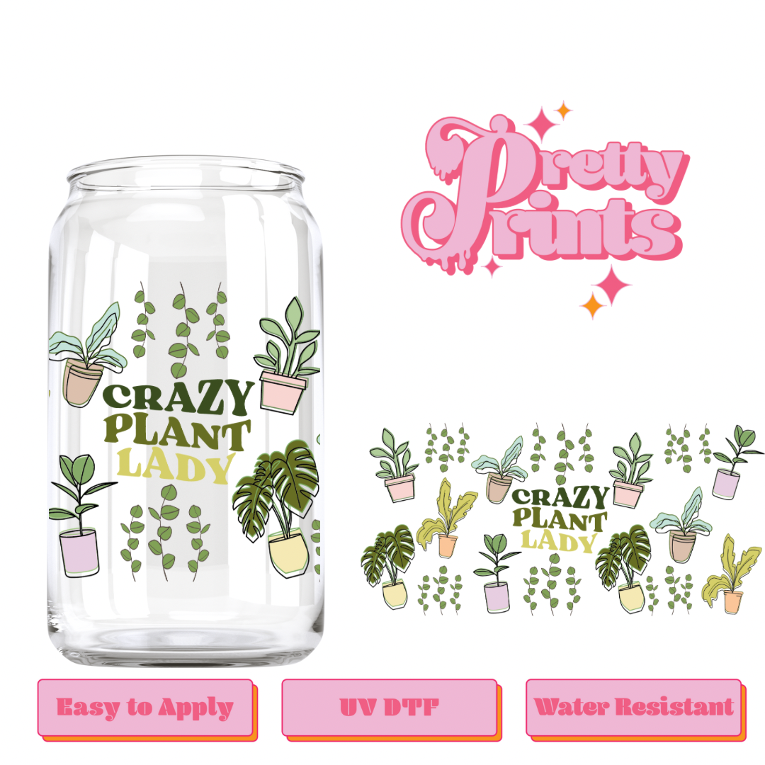 UVDTF Crazy Plant Lady