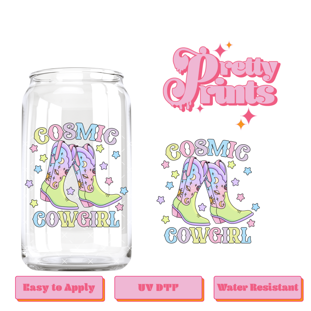 Uvdtf Cosmic cowgirl space