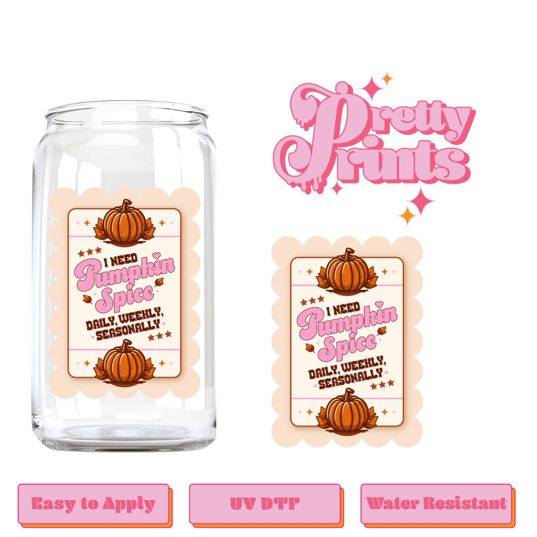 UVDTF Pumpkin spice cream