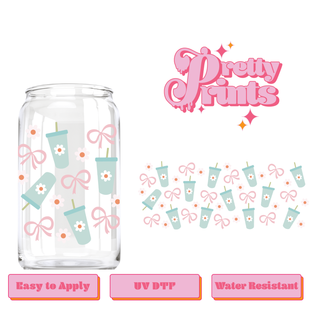UVDTF Coquette blue tumblers