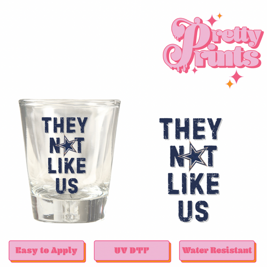 Uvdtf shot glass