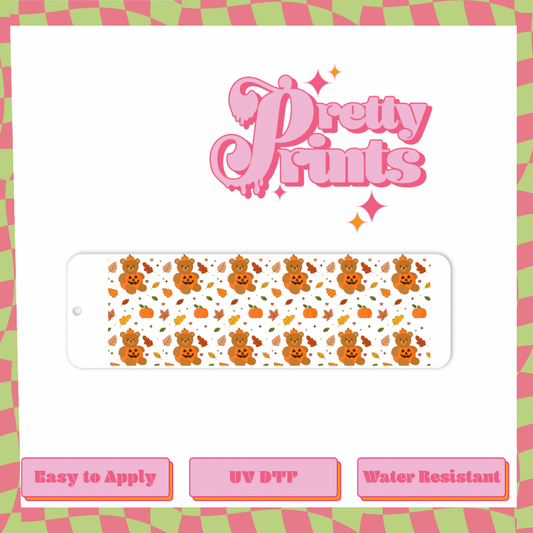 Uvdtf bookmark pumpkin bears