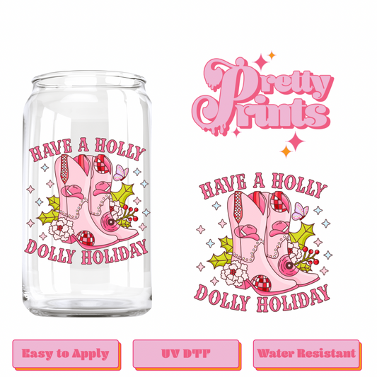 Uvdtf Have A Holly Dolly Holiday