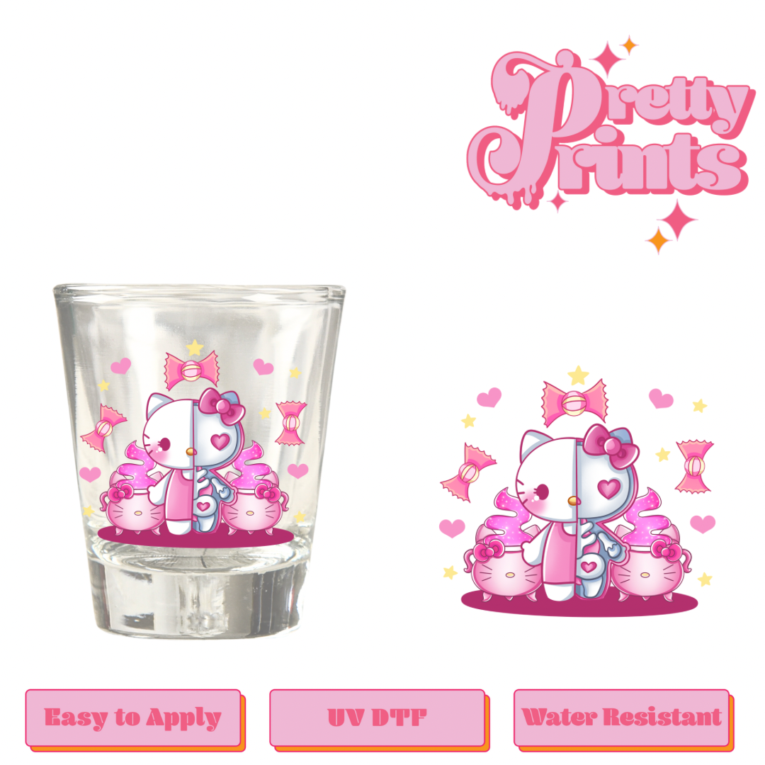 Uvdtf Shot glass hk skeleton