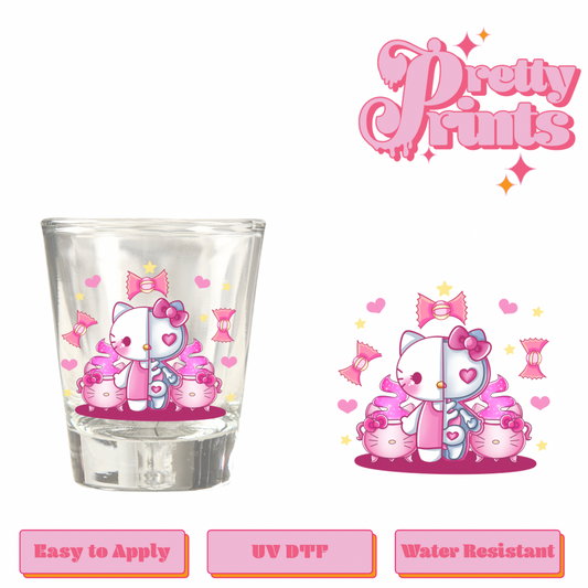 Uvdtf Shot glass hk skeleton
