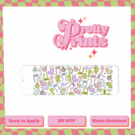 Uvdtf  Bookmark Christmas Jolly Girly
