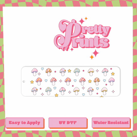 Uvdtf  Bookmark Pastel Mushies