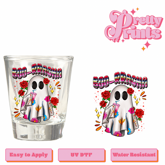 Uvdtf shot glass Boo RRACHA
