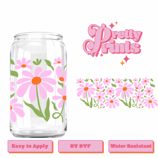 UVDTF Organic flower pattern