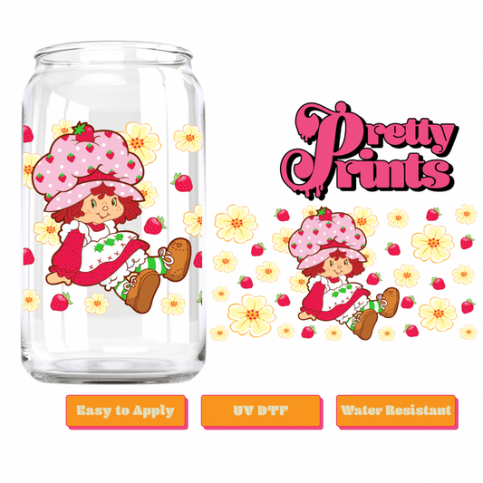 UVDTF strawberry g white flowers