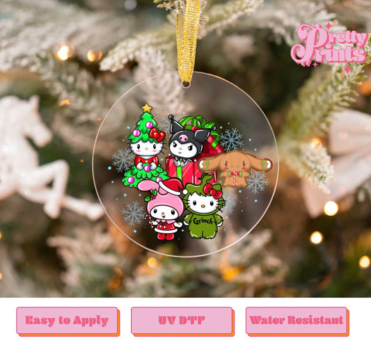 UVDTF DECAL ORNAMENT Kawaii xmas