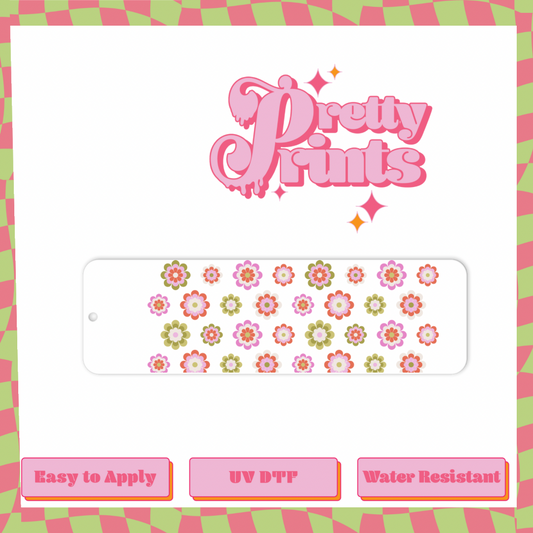 Uvdtf  Bookmark Retro flower paterns
