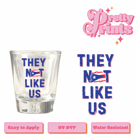 Uvdtf shot glass
