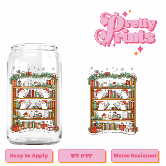Uvdtf Decal ghost book readers