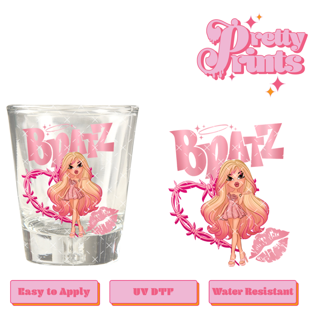 Uvdtf shot glass