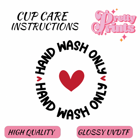 CUPCARE INSTRUCTION DECAL