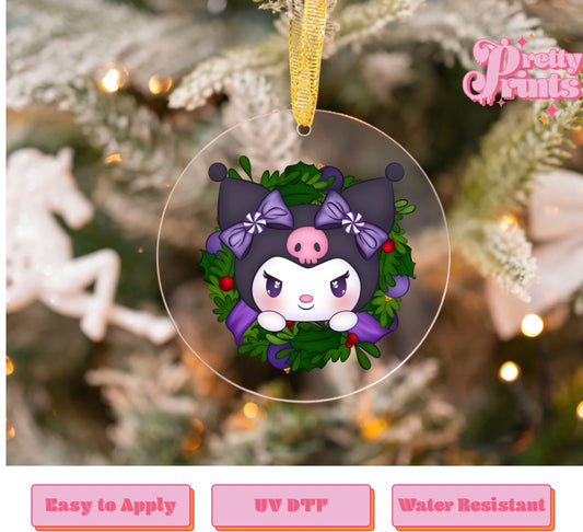 UVDTF DECAL ORNAMENT Christmas kuro