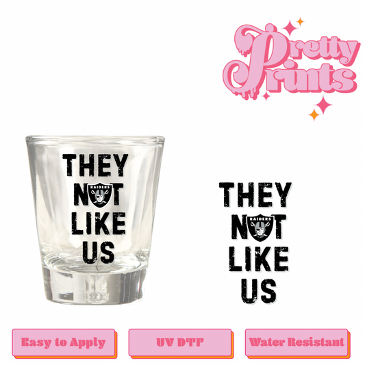 Uvdtf shot glass