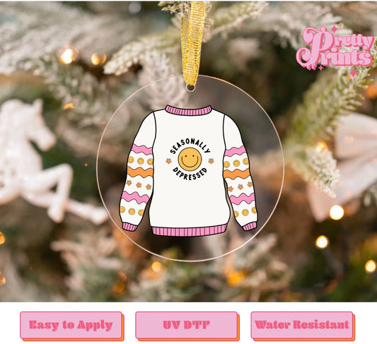 UVDTF DECAL ORNAMENT Seasonally Depressed