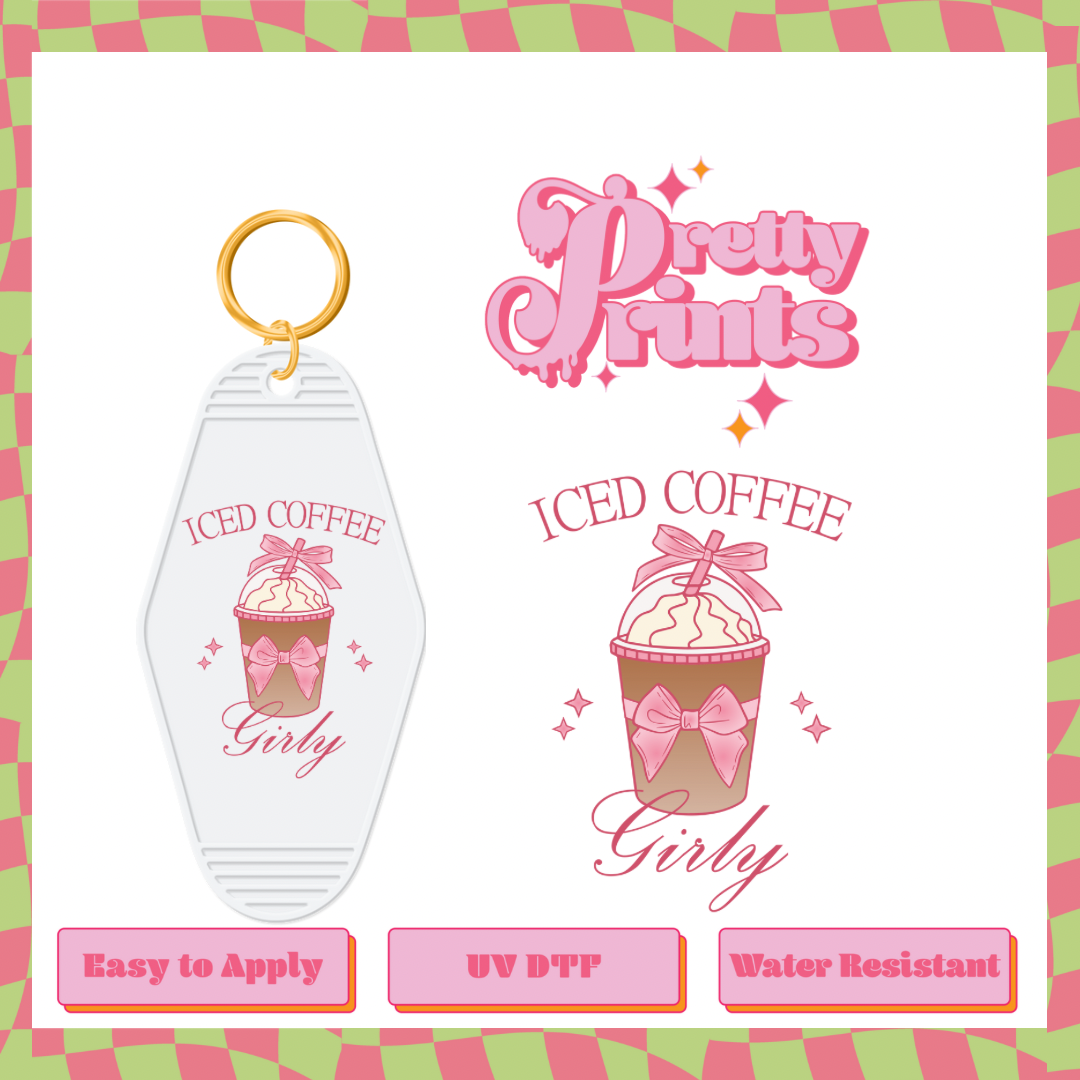 Uvdtf iced coffee girly