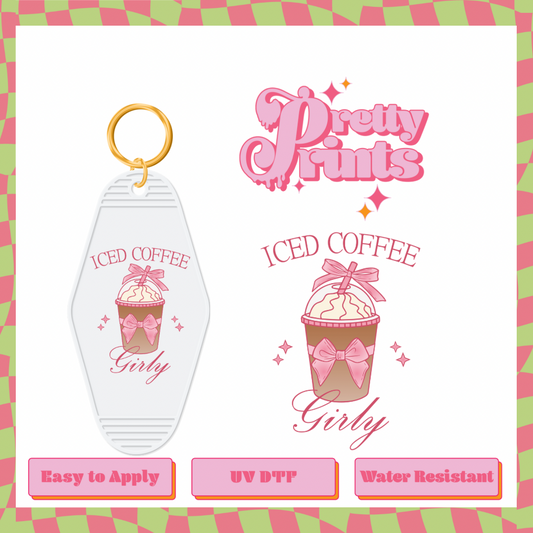 Uvdtf iced coffee girly
