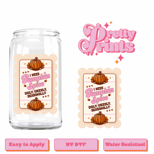 UVDTF Pumpkin spice cream