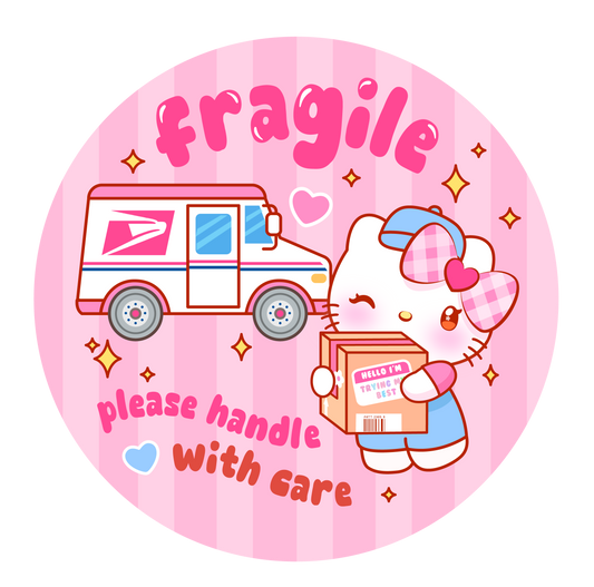 HK Fragile Shipping Labels
