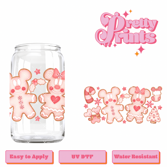 Uvdtf M&M Pink Ginger Breads