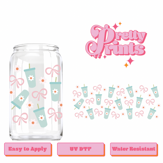 UVDTF Coquette blue tumblers