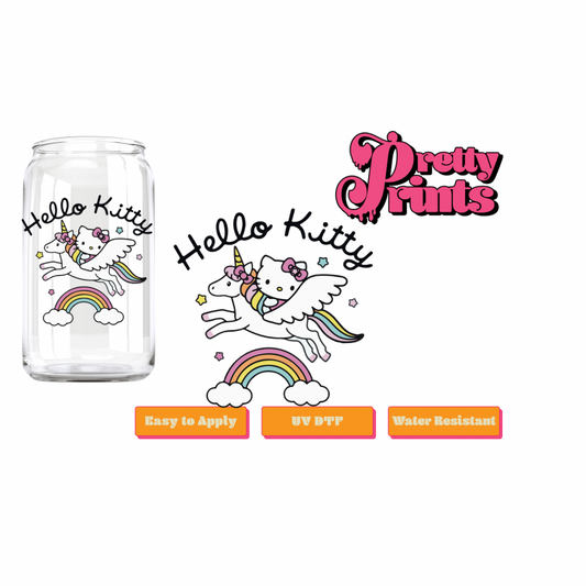 UVDTF Unicorn Kitty  Decal